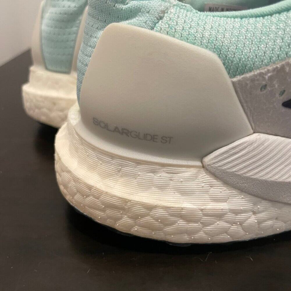 ADIDAS BOOST RUNNING SNEAKERS SZ 8.5 SOLAR LITE GREEN MINT ATHLETIC VERSATILE - Picture 11 of 16